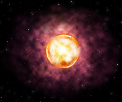 Artist’s impression of an extreme stellar explosion