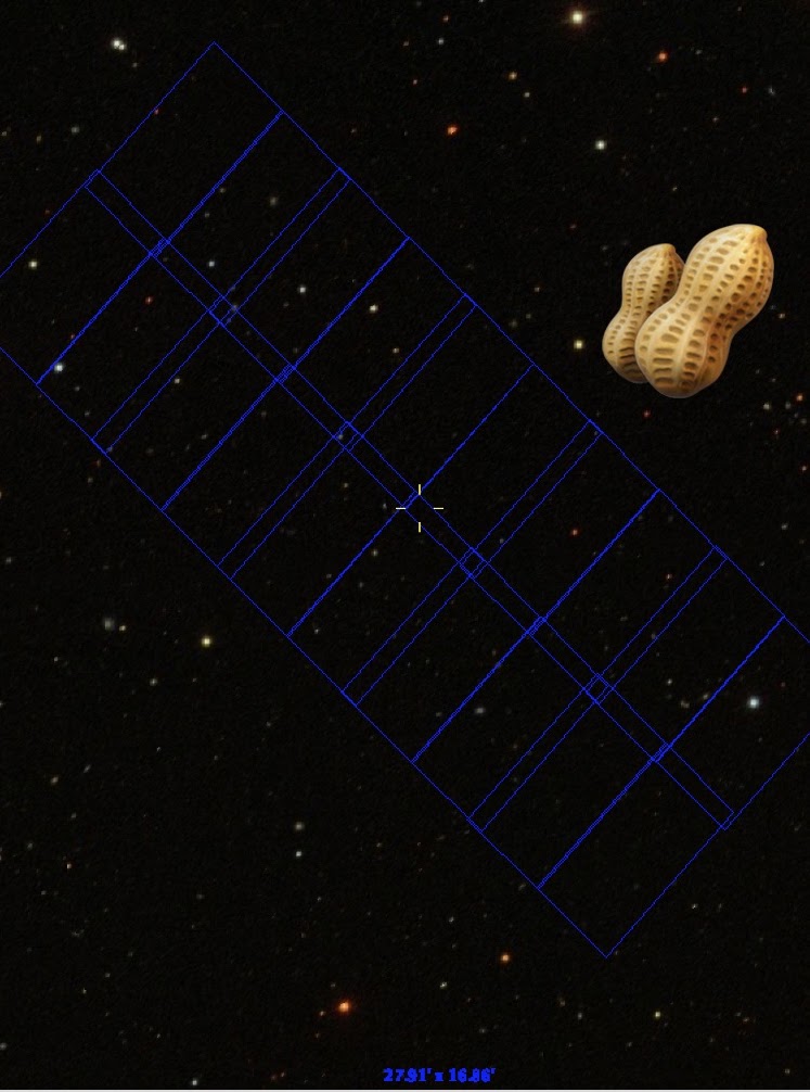 Hubble survey footprint over a deep extragalactic field